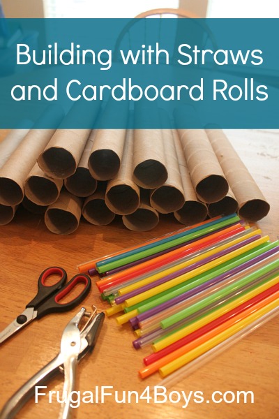 Building Activity for Kids: Straws and Paper Towel Rolls - Frugal Fun For  Boys and Girls